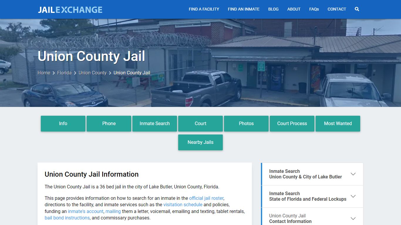 Union County Jail, FL Inmate Search, Information - Jail Exchange